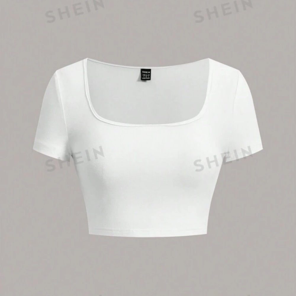NWOT Shein Crop Square Neck